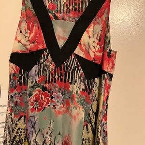 Luscious silk watercolor pattern Etro dress.